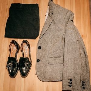 Herringbone Banana Republic Blazer